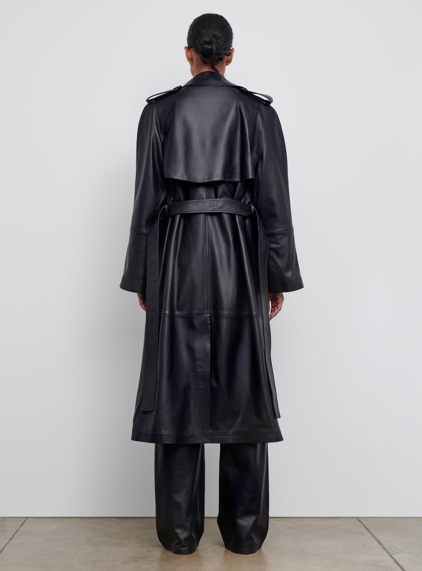 Leather Trench Coat