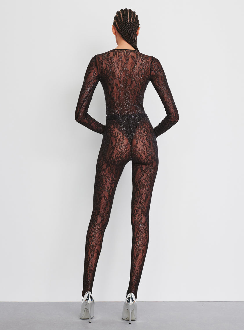 Metallic Lace Bodysuit