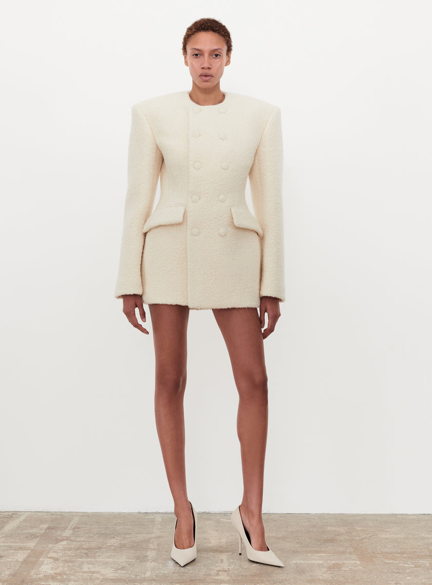 RHW Bouclé Blazer Dress