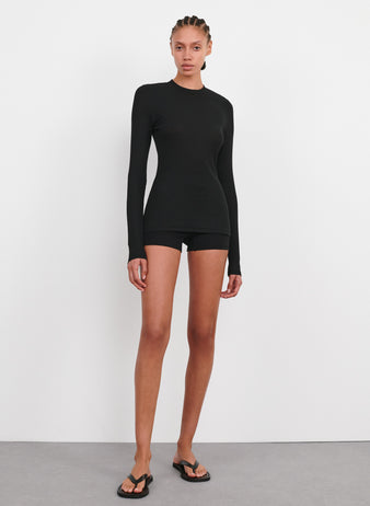 Ribbed Long Sleeve Tee