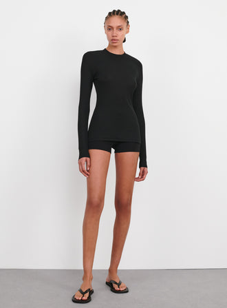 Ribbed Long Sleeve Tee