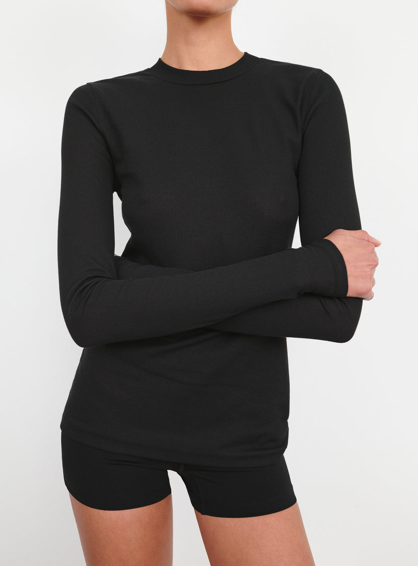 Ribbed Long Sleeve Tee