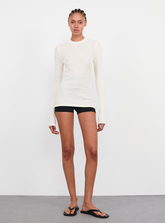 Ribbed Long Sleeve Tee