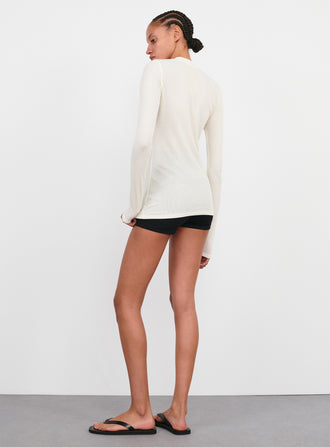 Ribbed Long Sleeve Tee