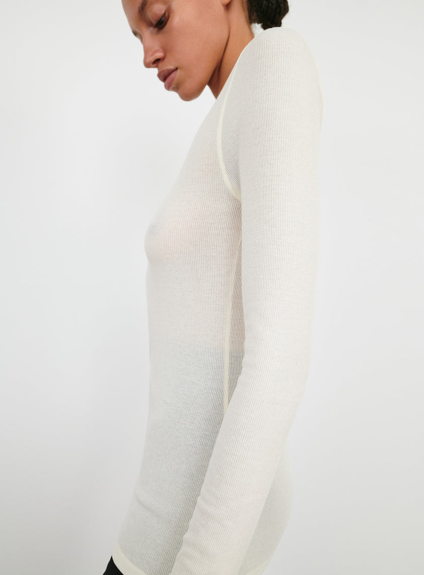Ribbed Long Sleeve Tee