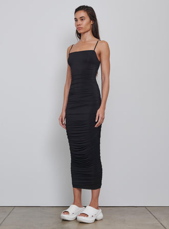 Ruched Slip Dress