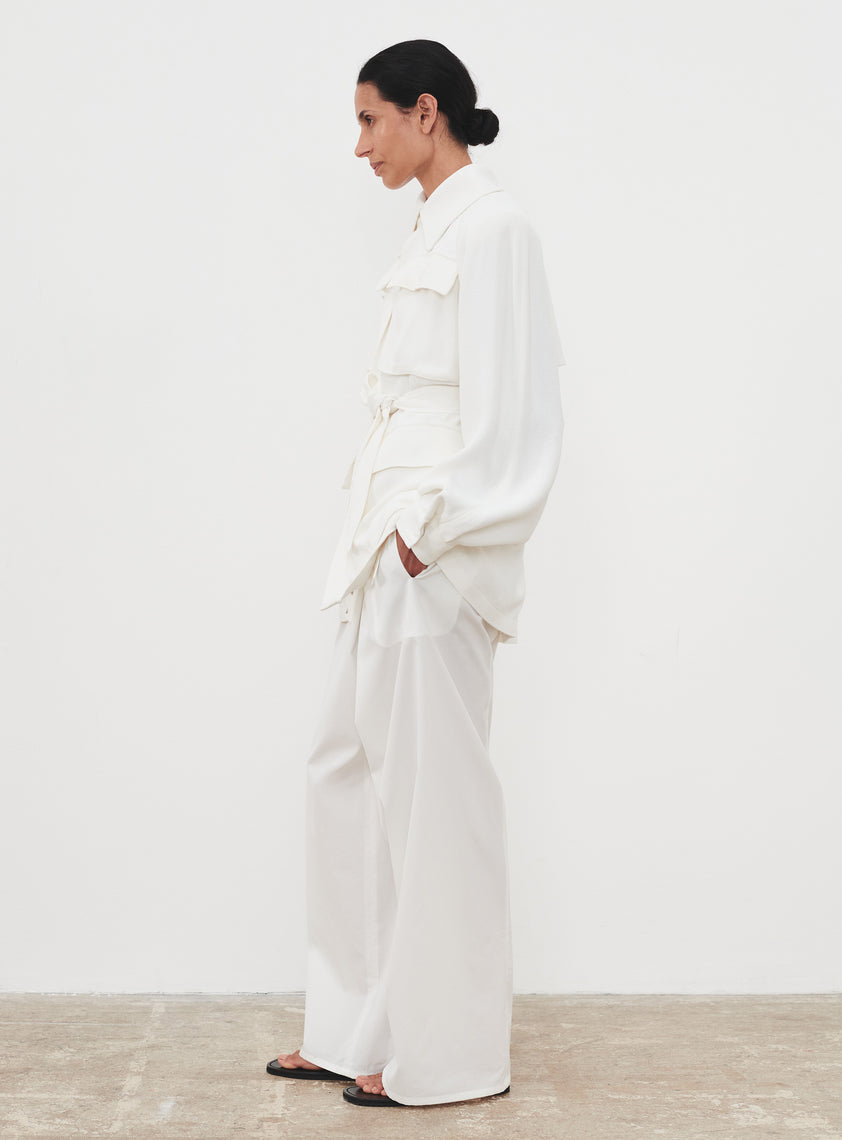 Crepe Safari Jacket