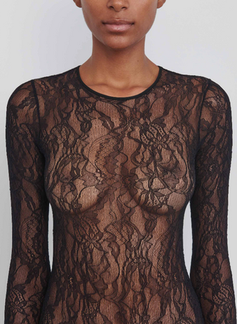 High Cut Lace Bodysuit
