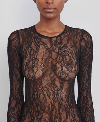 High Cut Lace Bodysuit