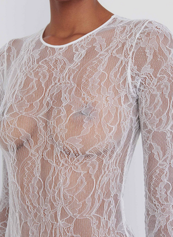 High Cut Lace Bodysuit
