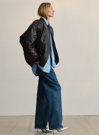 Leather Bomber Jacket