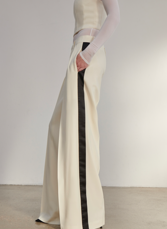 Low Rise Tuxedo Trouser