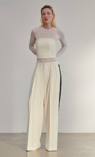 Low Rise Tuxedo Trouser