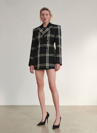 Double Breasted Contour Blazer