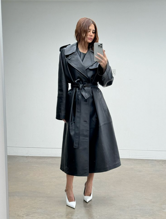 Leather Trench Coat