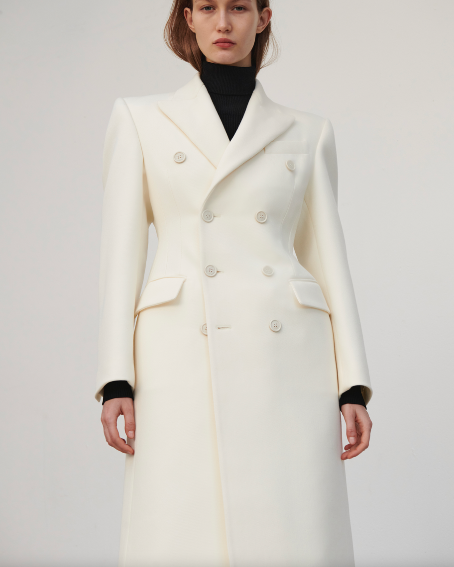 Double Breasted Contour Coat