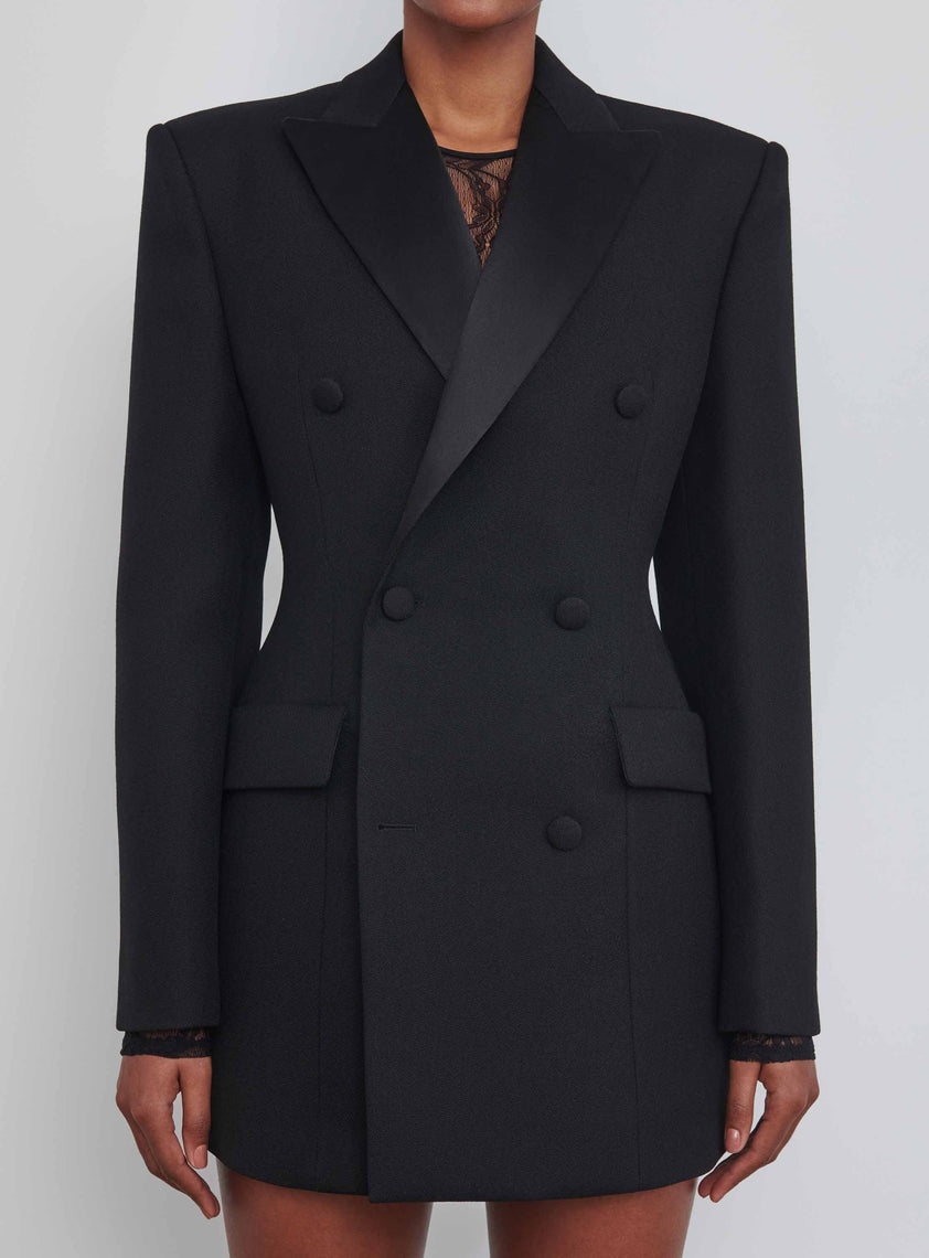 Sculpted Blazer Dress Black / XS