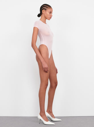 Sheer Cap Sleeve Bodysuit