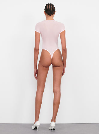 Sheer Cap Sleeve Bodysuit