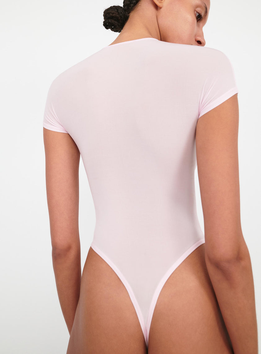 Sheer Cap Sleeve Bodysuit