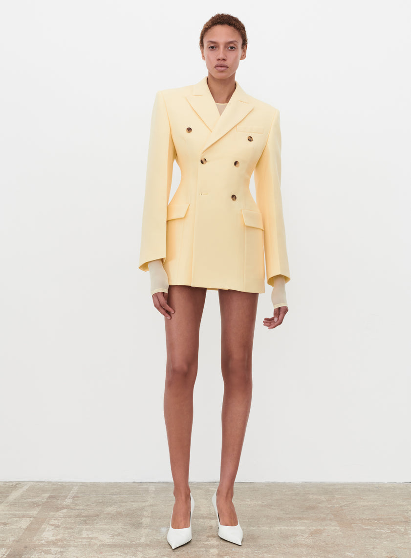 Exclusive Double Breasted Contour Blazer