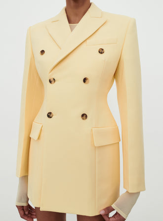 Exclusive Double Breasted Contour Blazer