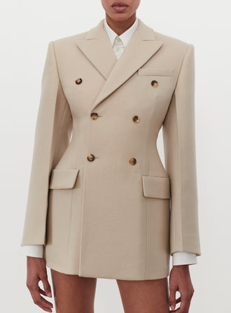 New Double Breasted Contour Blazer