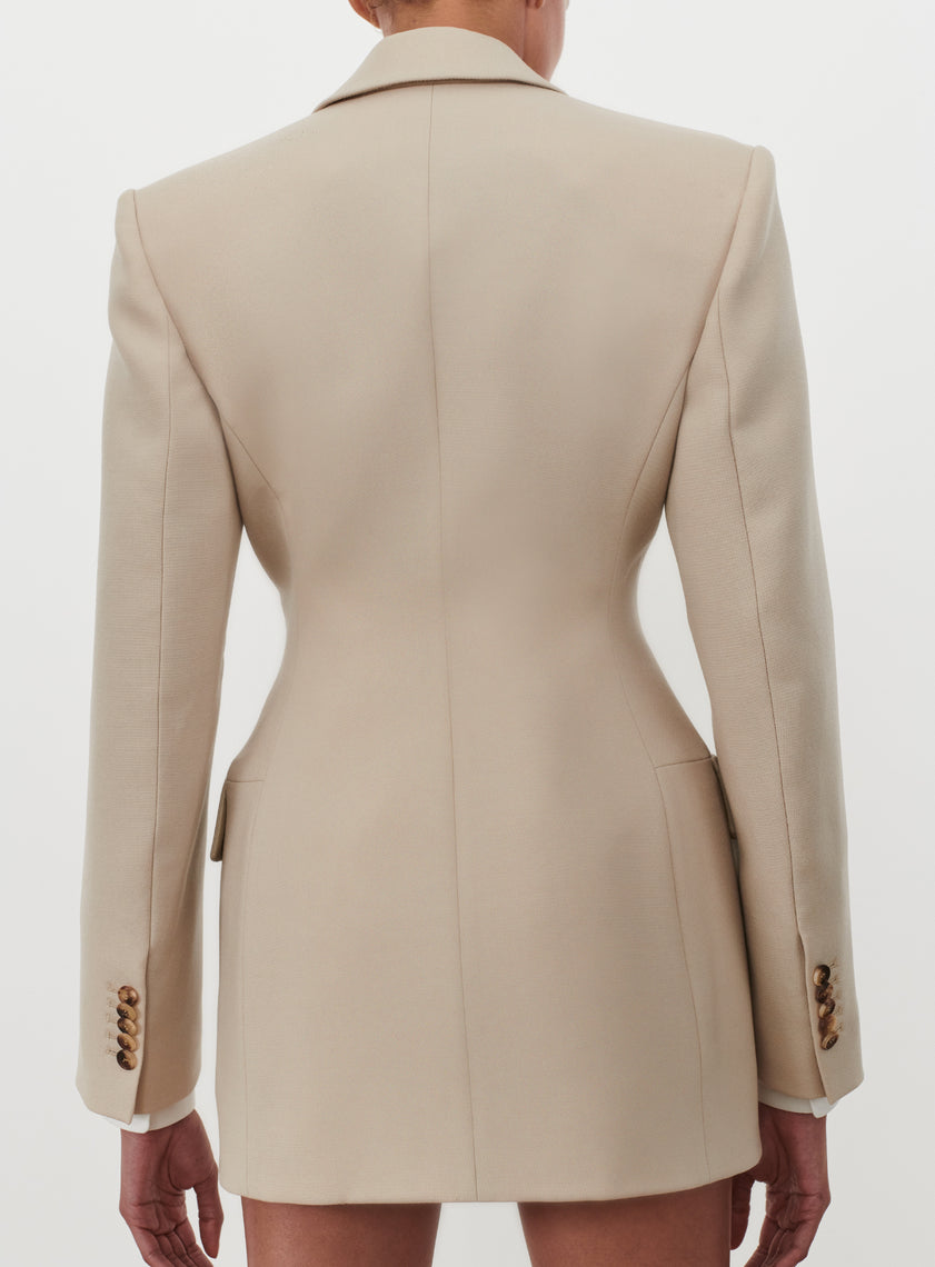 New Double Breasted Contour Blazer