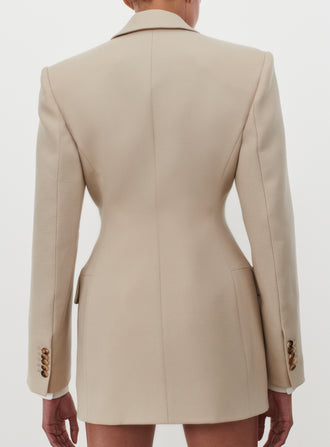 New Double Breasted Contour Blazer