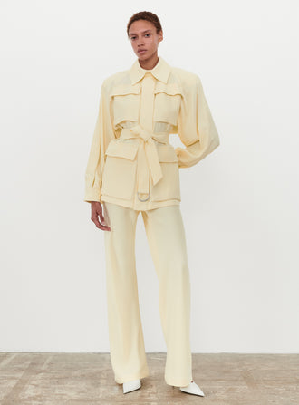Crepe Safari Jacket