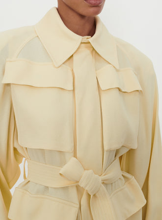 Crepe Safari Jacket