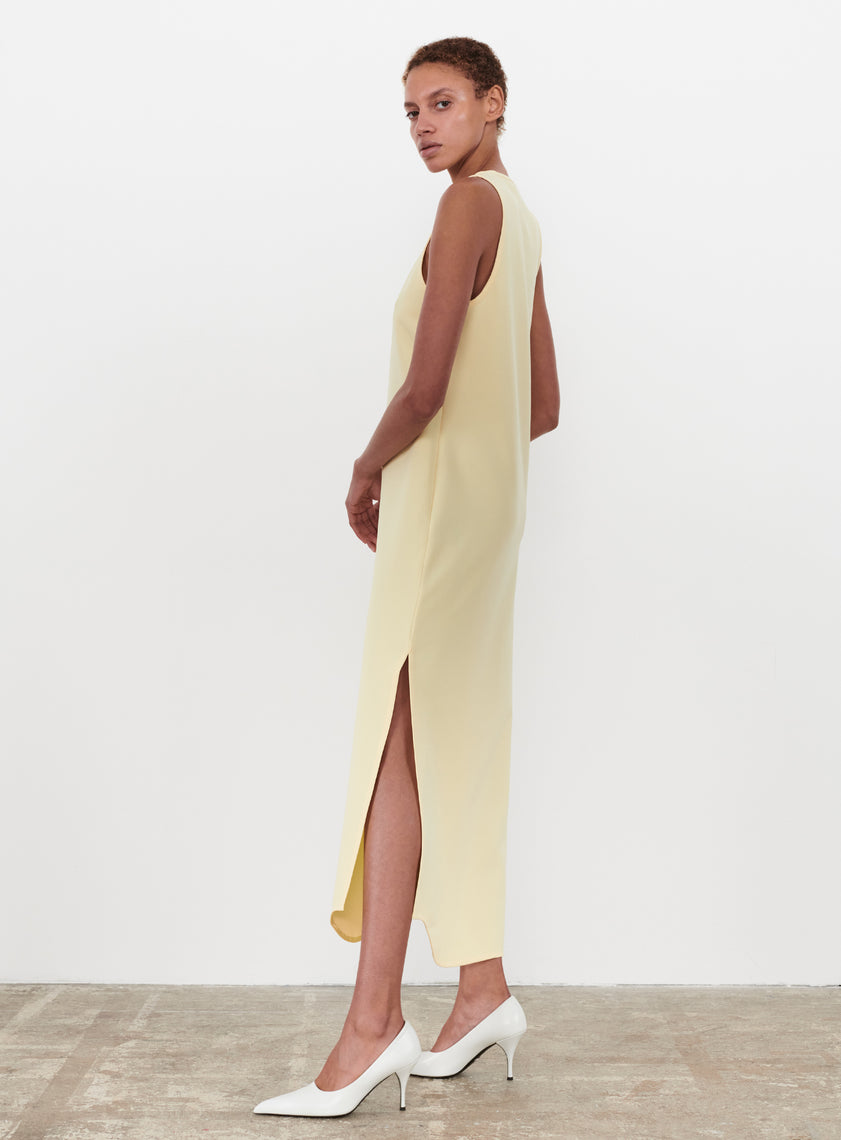 Matte Tank Dress Lemon / M