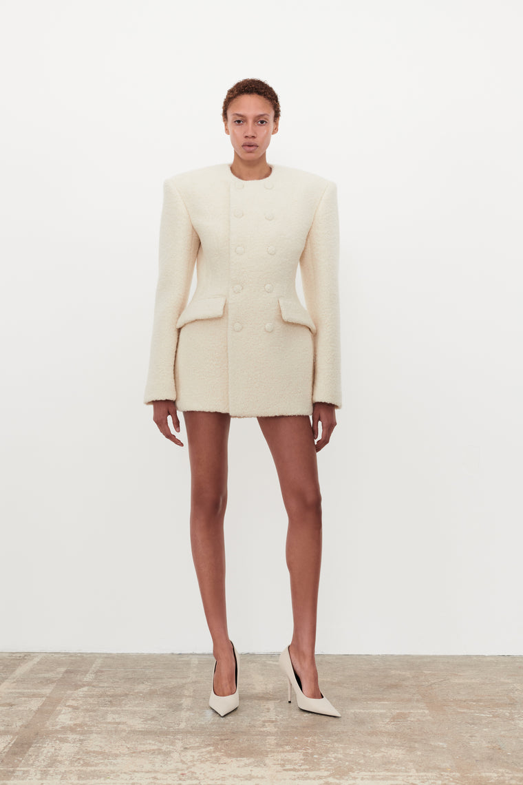 RHW Bouclé Blazer Dress