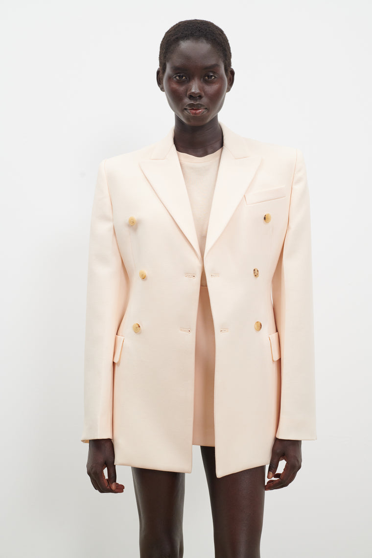 New Double Breasted Contour Blazer