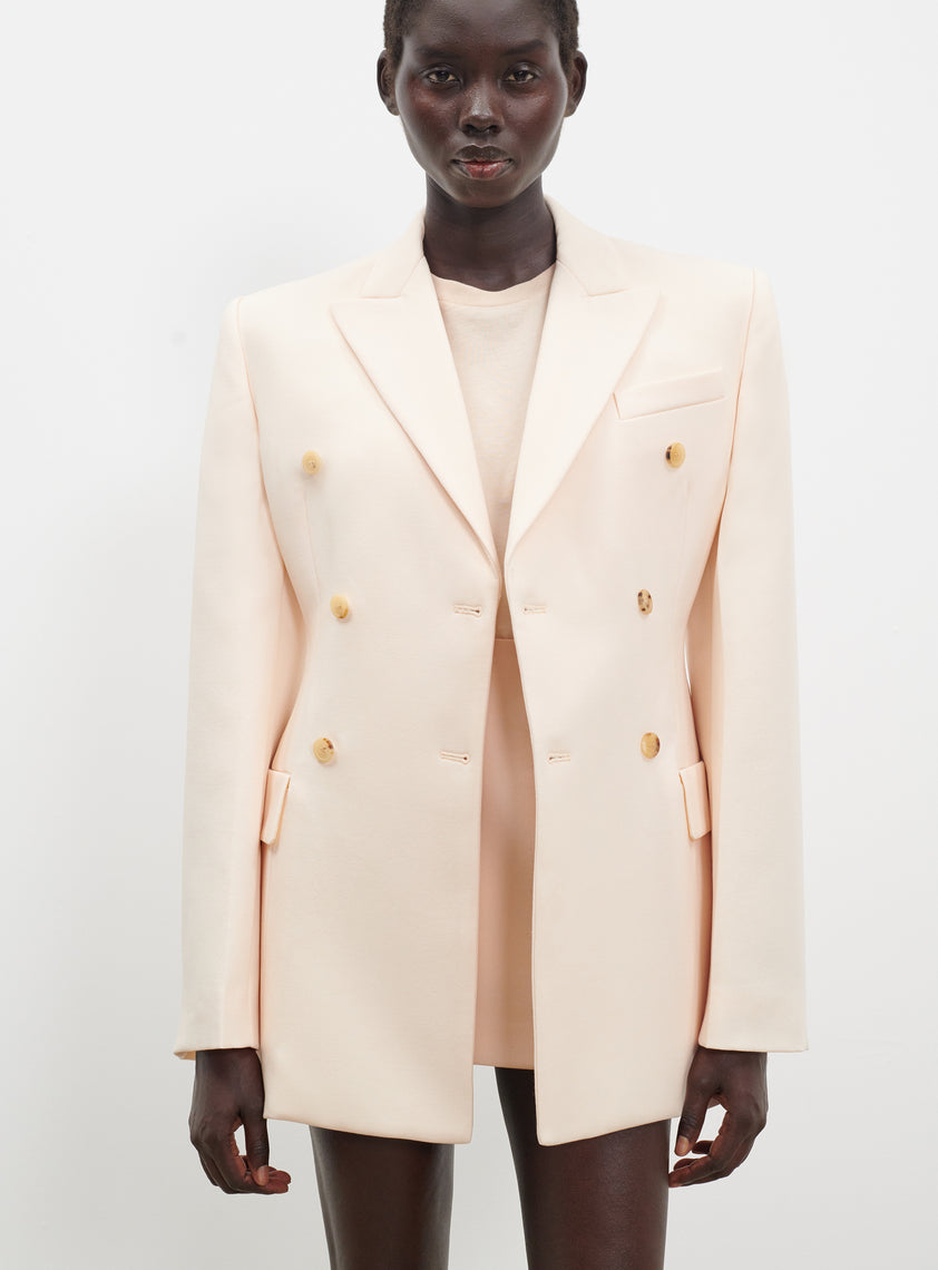 New Double Breasted Contour Blazer