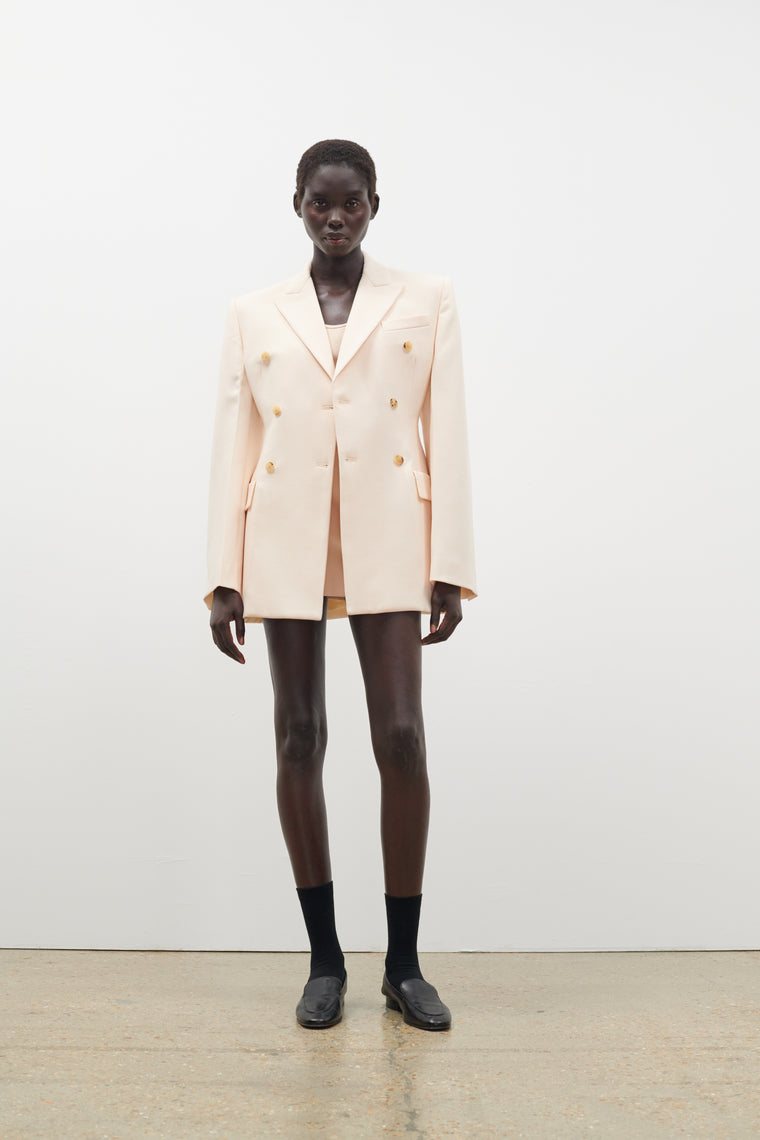 New Double Breasted Contour Blazer