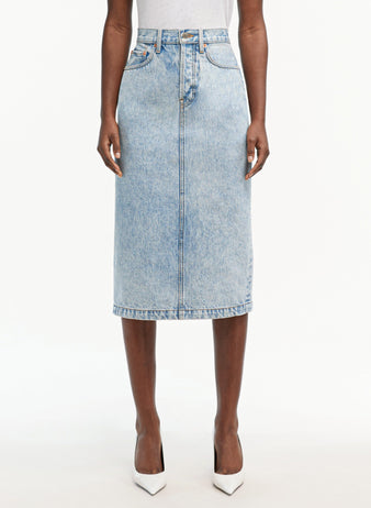 Denim Midi Skirt