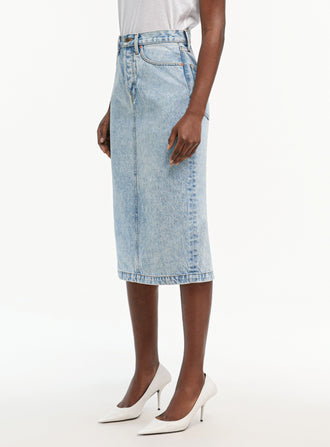 Denim Midi Skirt