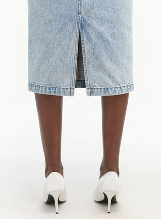 Denim Midi Skirt