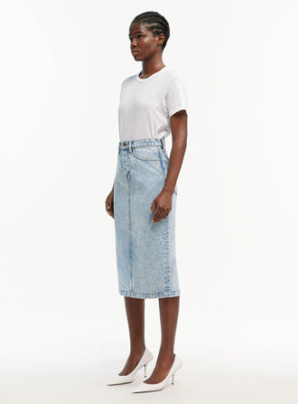 Denim Midi Skirt