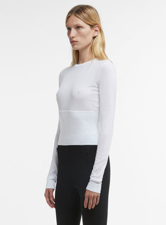 Crop Fitted Long Sleeve Tee