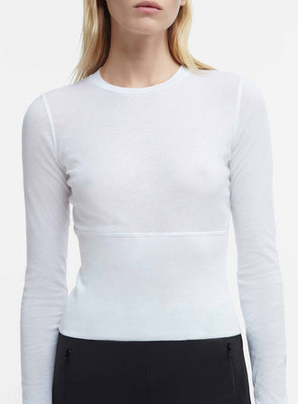 Crop Fitted Long Sleeve Tee