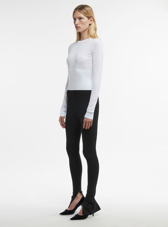 Crop Fitted Long Sleeve Tee