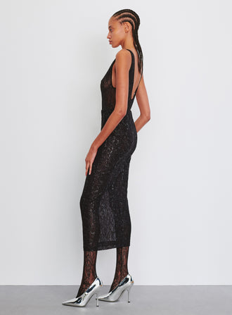 Metallic Lace Tank Bodysuit