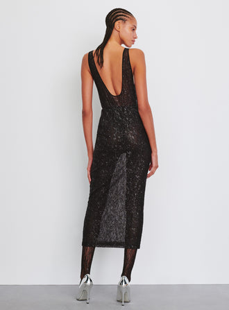 Metallic Lace Tank Bodysuit